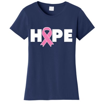 Hope Breast Cancer Awareness Ribbon Women's T-Shirt