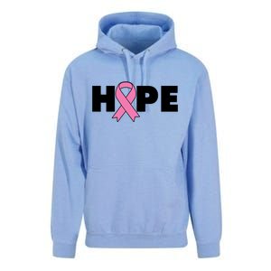 Hope Breast Cancer Awareness Ribbon Unisex Surf Hoodie