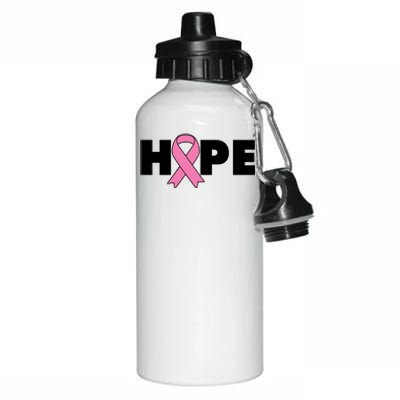 Hope Breast Cancer Awareness Ribbon Aluminum Water Bottle