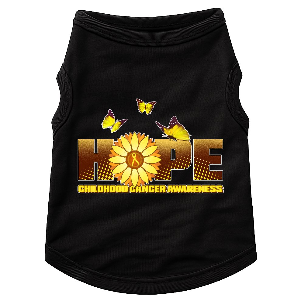 Hope Childhood Cancer Awareness Doggie Tank