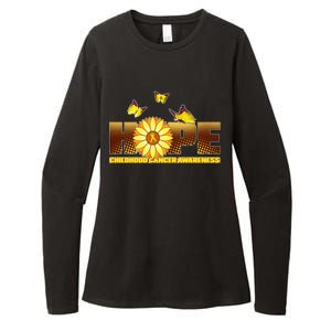 Hope Childhood Cancer Awareness Womens CVC Long Sleeve Shirt