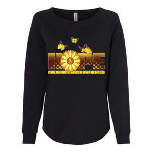 Hope Childhood Cancer Awareness Womens California Wash Sweatshirt