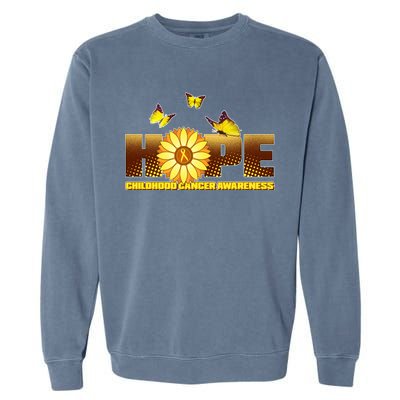 Hope Childhood Cancer Awareness Garment-Dyed Sweatshirt