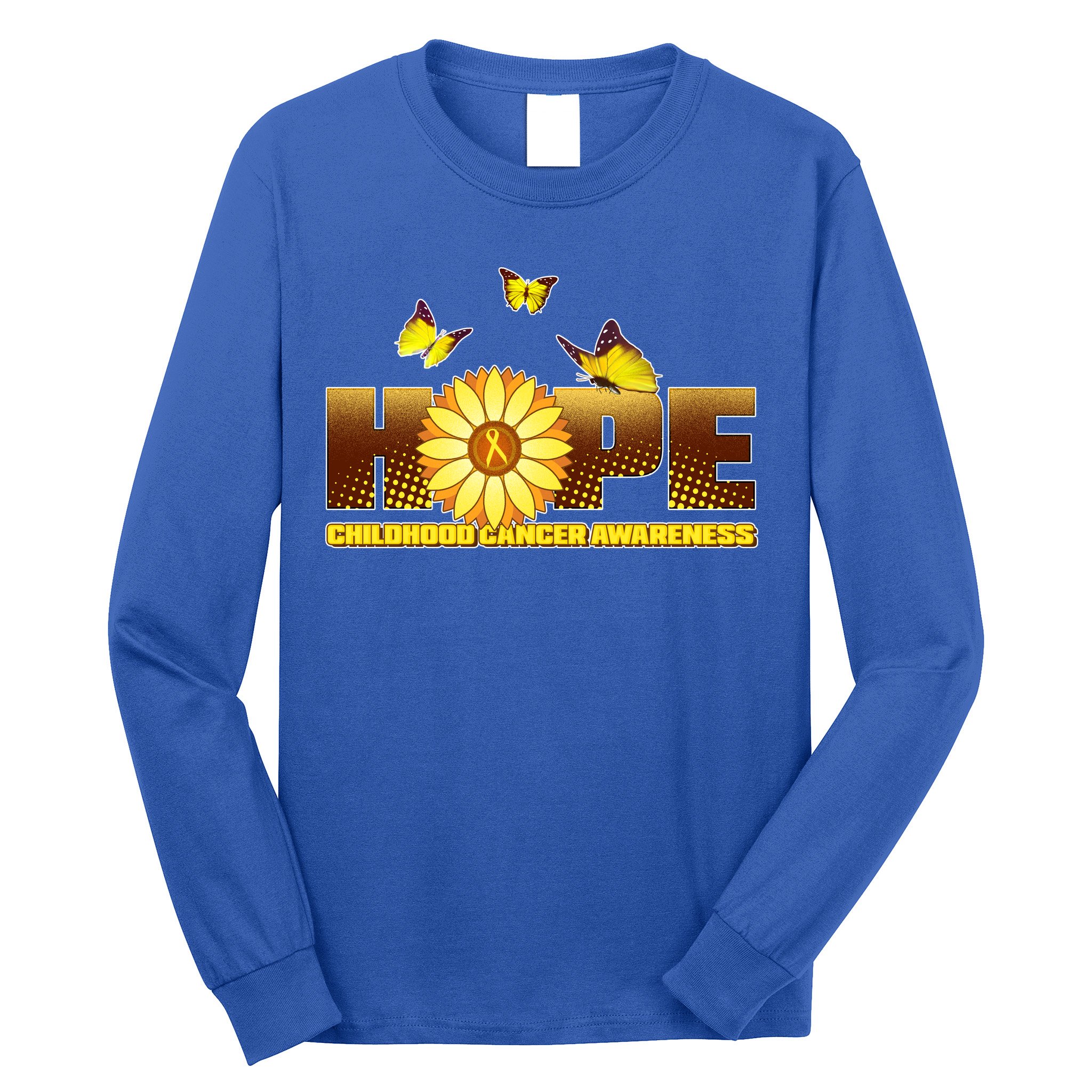 Hope Childhood Cancer Awareness Long Sleeve Shirt