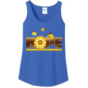 Hope Childhood Cancer Awareness Ladies Essential Tank