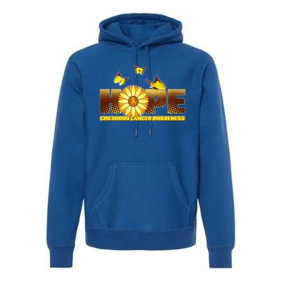 Hope Childhood Cancer Awareness Premium Hoodie