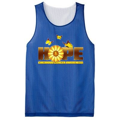 Hope Childhood Cancer Awareness Mesh Reversible Basketball Jersey Tank