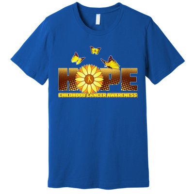 Hope Childhood Cancer Awareness Premium T-Shirt