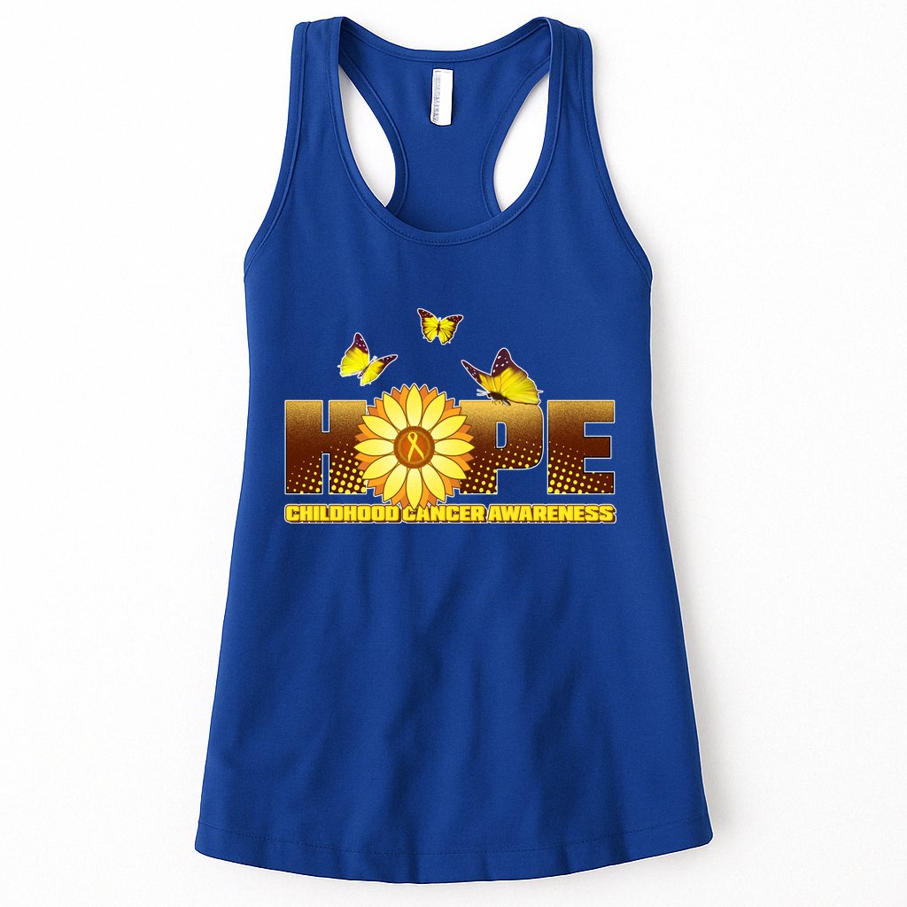 Hope Childhood Cancer Awareness Womens Tank Top