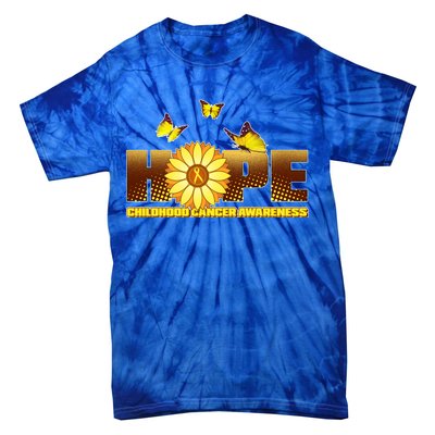 Hope Childhood Cancer Awareness Tie-Dye T-Shirt