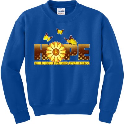 Hope Childhood Cancer Awareness Kids Sweatshirt