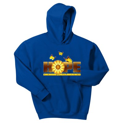 Hope Childhood Cancer Awareness Kids Hoodie