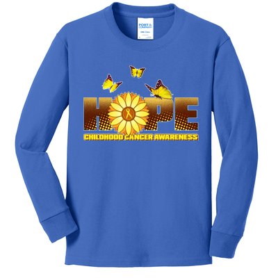 Hope Childhood Cancer Awareness Kids Long Sleeve Shirt