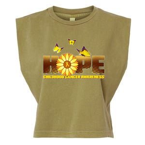 Hope Childhood Cancer Awareness Garment-Dyed Women's Muscle Tee