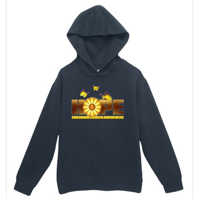 Hope Childhood Cancer Awareness Urban Pullover Hoodie