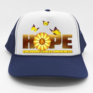 Hope Childhood Cancer Awareness Trucker Hat