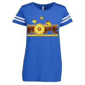 Hope Childhood Cancer Awareness Enza Ladies Jersey Football T-Shirt