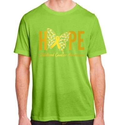 Hope Childhood Cancer Awareness Butterfly Adult ChromaSoft Performance T-Shirt