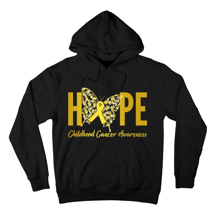 Hope Childhood Cancer Awareness Butterfly Hoodie