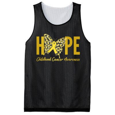 Hope Childhood Cancer Awareness Butterfly Mesh Reversible Basketball Jersey Tank