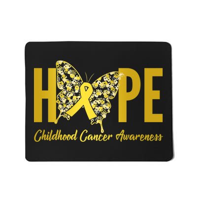 Hope Childhood Cancer Awareness Butterfly Mousepad