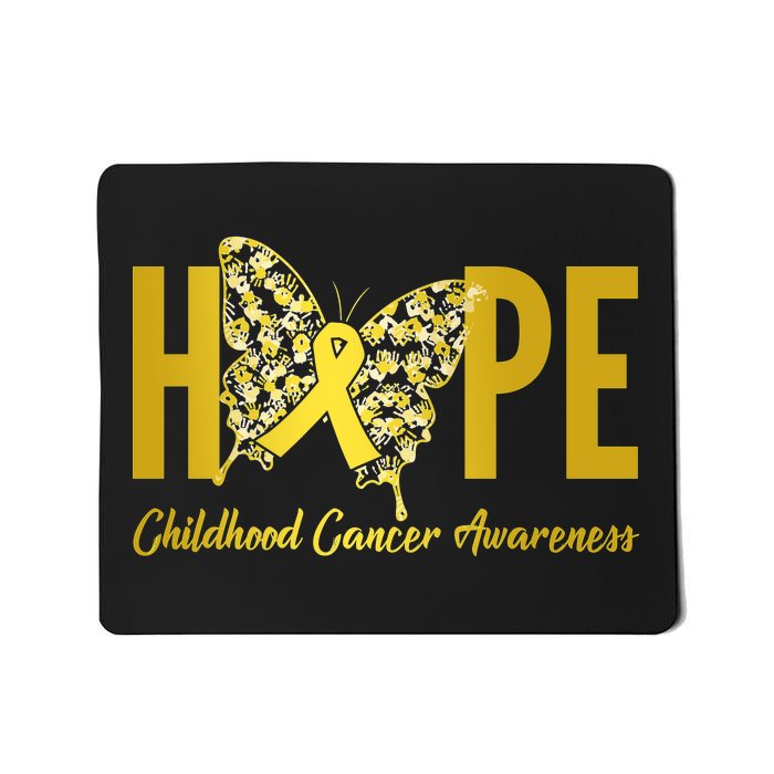 Hope Childhood Cancer Awareness Butterfly Mousepad