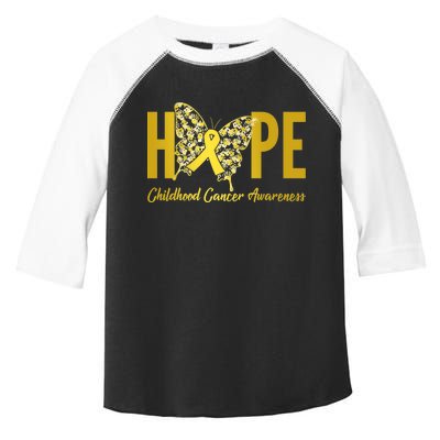 Hope Childhood Cancer Awareness Butterfly Toddler Fine Jersey T-Shirt