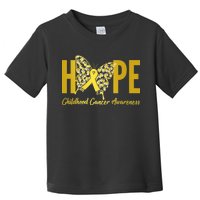 Hope Childhood Cancer Awareness Butterfly Toddler T-Shirt