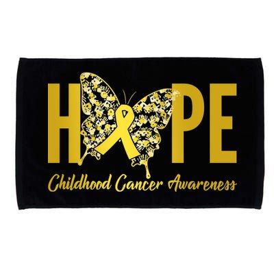 Hope Childhood Cancer Awareness Butterfly Microfiber Hand Towel