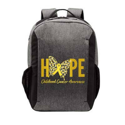 Hope Childhood Cancer Awareness Butterfly Vector Backpack