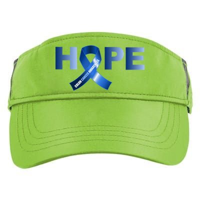 Hope Colon Cancer Awareness Fight Logo Adult Drive Performance Visor