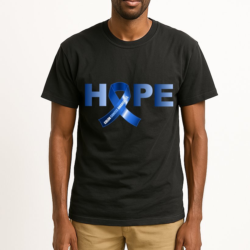 Hope Colon Cancer Awareness Fight Logo Tall T-Shirt