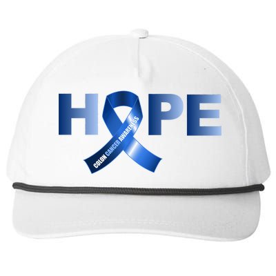 Hope Colon Cancer Awareness Fight Logo Snapback Five-Panel Rope Hat