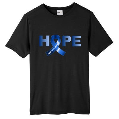 Hope Colon Cancer Awareness Fight Logo Tall Fusion ChromaSoft Performance T-Shirt