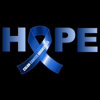 Hope Colon Cancer Awareness Fight Logo Baby Bodysuit