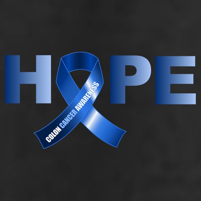 Hope Colon Cancer Awareness Fight Logo Hat