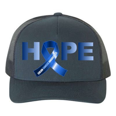 Hope Colon Cancer Awareness Fight Logo Yupoong Adult 5-Panel Trucker Hat