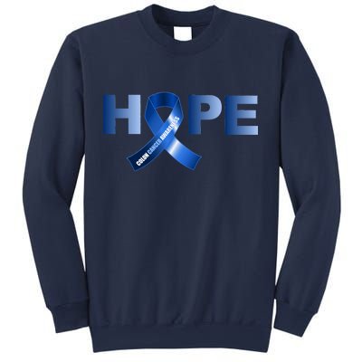 Hope Colon Cancer Awareness Fight Logo Sweatshirt