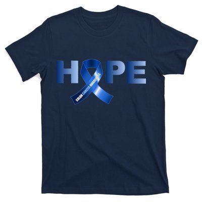 Hope Colon Cancer Awareness Fight Logo T-Shirt