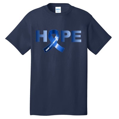 Hope Colon Cancer Awareness Fight Logo Tall T-Shirt