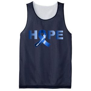 Hope Colon Cancer Awareness Fight Logo Mesh Reversible Basketball Jersey Tank