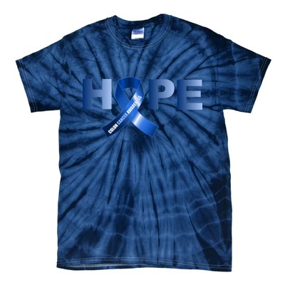 Hope Colon Cancer Awareness Fight Logo Tie-Dye T-Shirt