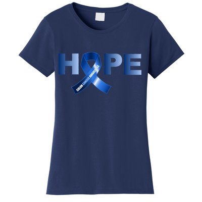 Hope Colon Cancer Awareness Fight Logo Women's T-Shirt