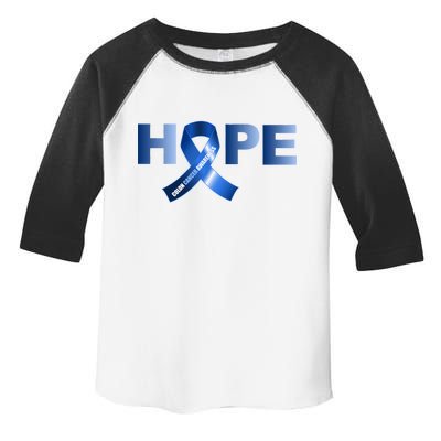 Hope Colon Cancer Awareness Fight Logo Toddler Fine Jersey T-Shirt