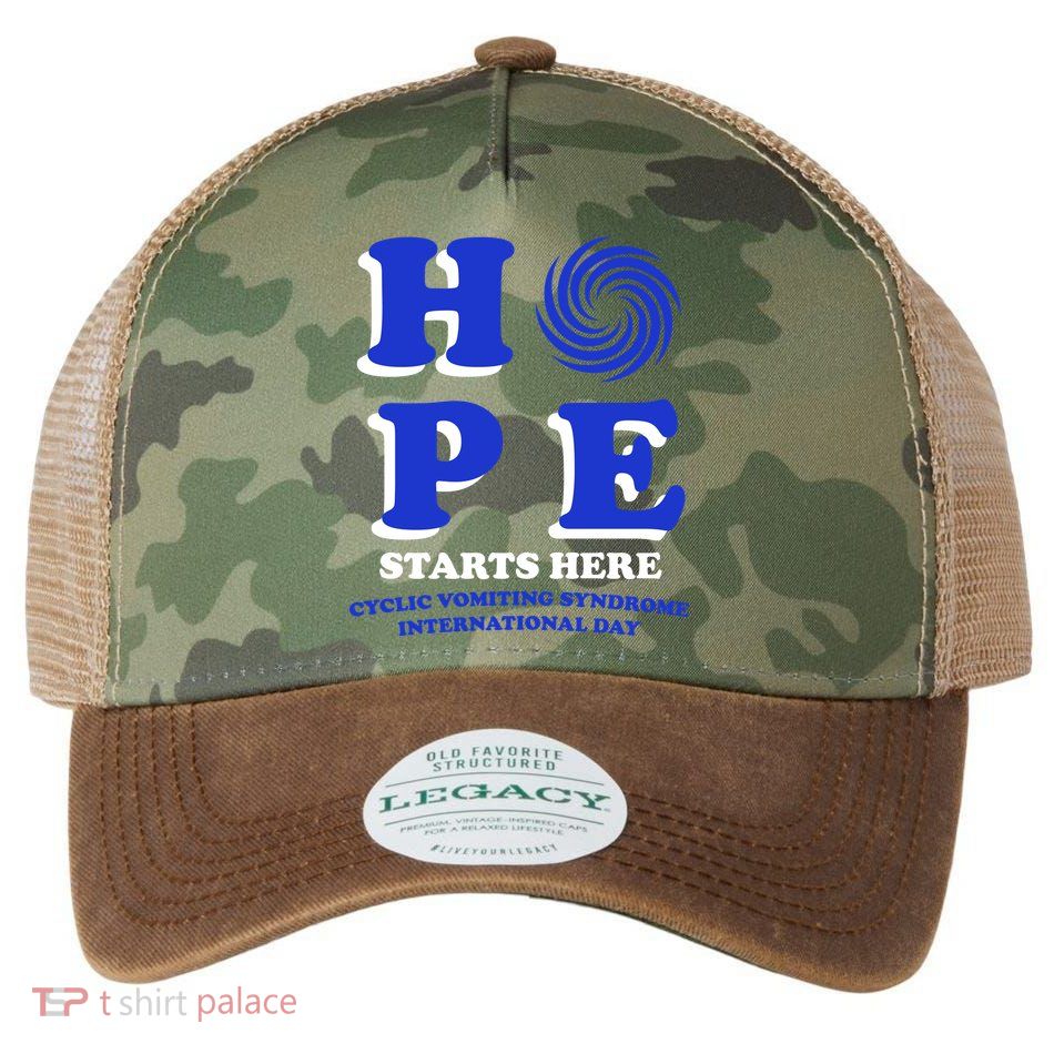 Hope Cyclic Vomiting Syndrome Legacy Tie Dye Trucker Hat