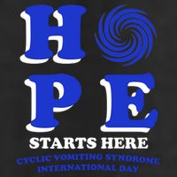 Hope Cyclic Vomiting Syndrome 7 Panel Mesh Trucker Snapback Hat