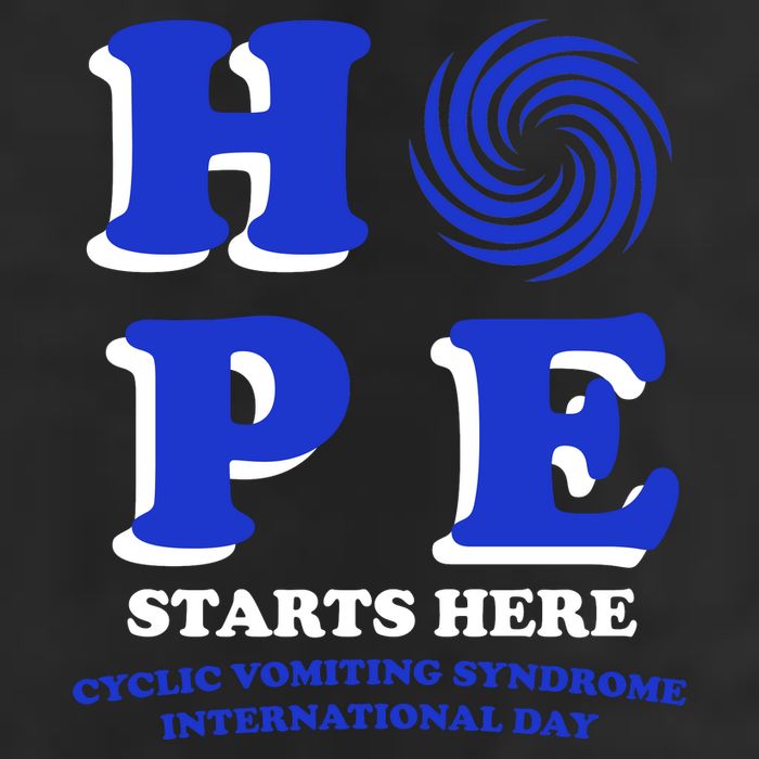 Hope Cyclic Vomiting Syndrome 7 Panel Mesh Trucker Snapback Hat