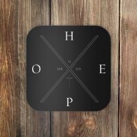 Hope Est. 33 AD Christian Coaster