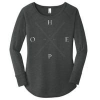 Hope Est. 33 AD Christian Women's Perfect Tri Tunic Long Sleeve Shirt