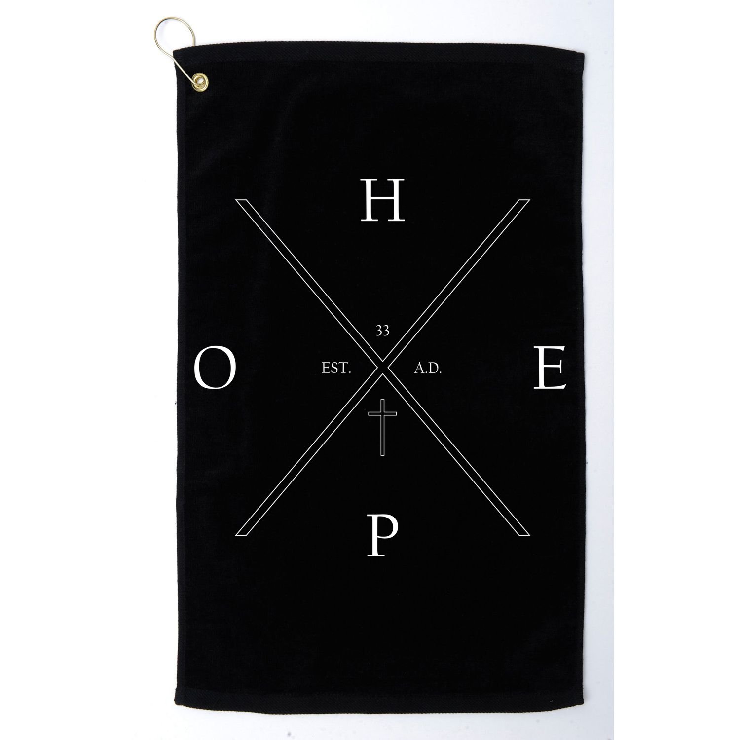 Hope Est. 33 AD Christian Golf Towel